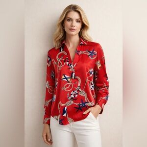 Zara Nautical Print Women's Shirt